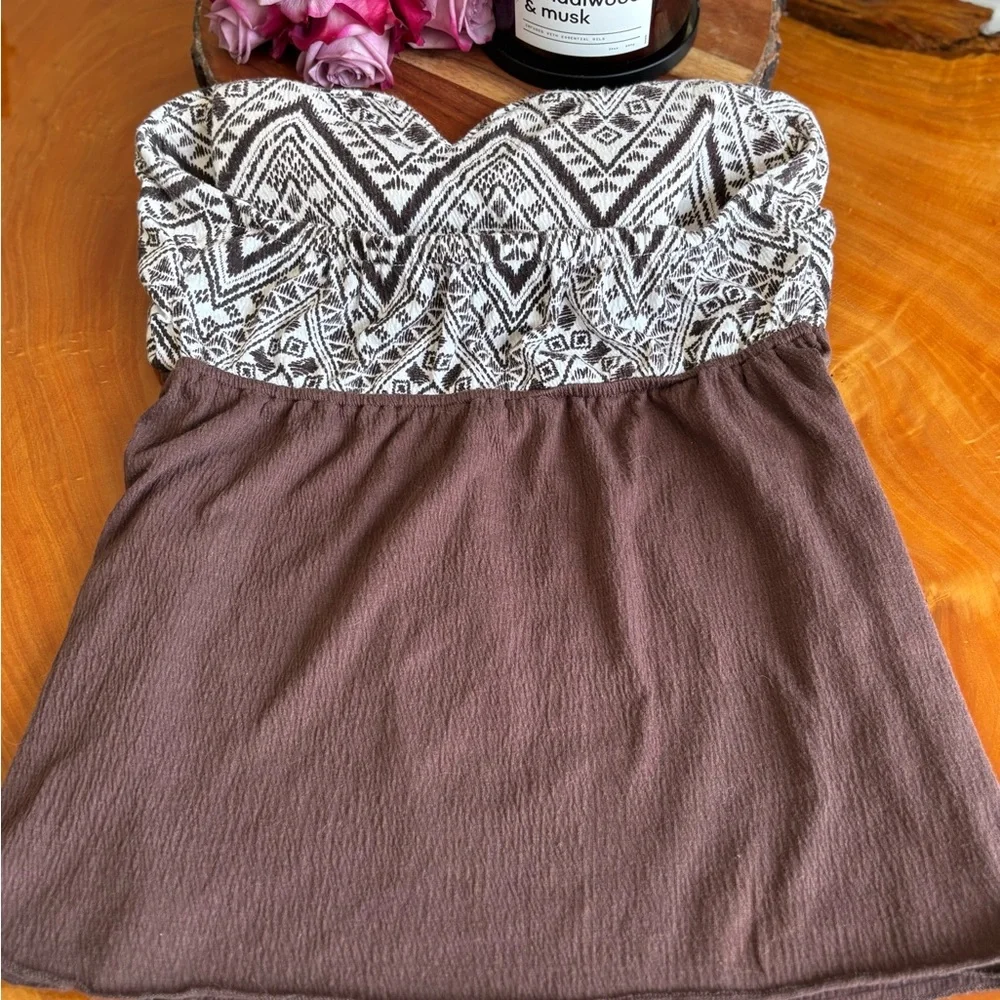 🩵🤎 Super Cute - Unique Self Esteem Brown, White, Red, Blue, Tribal Tank Top - Picture 7 of 9